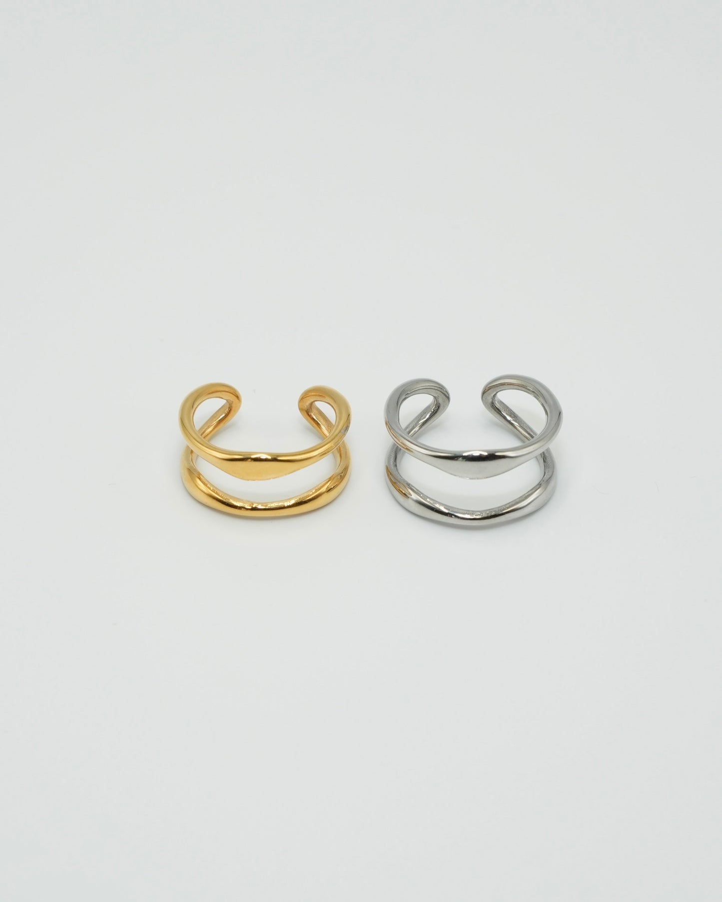 dual curve stainless ring (stainless steel)
