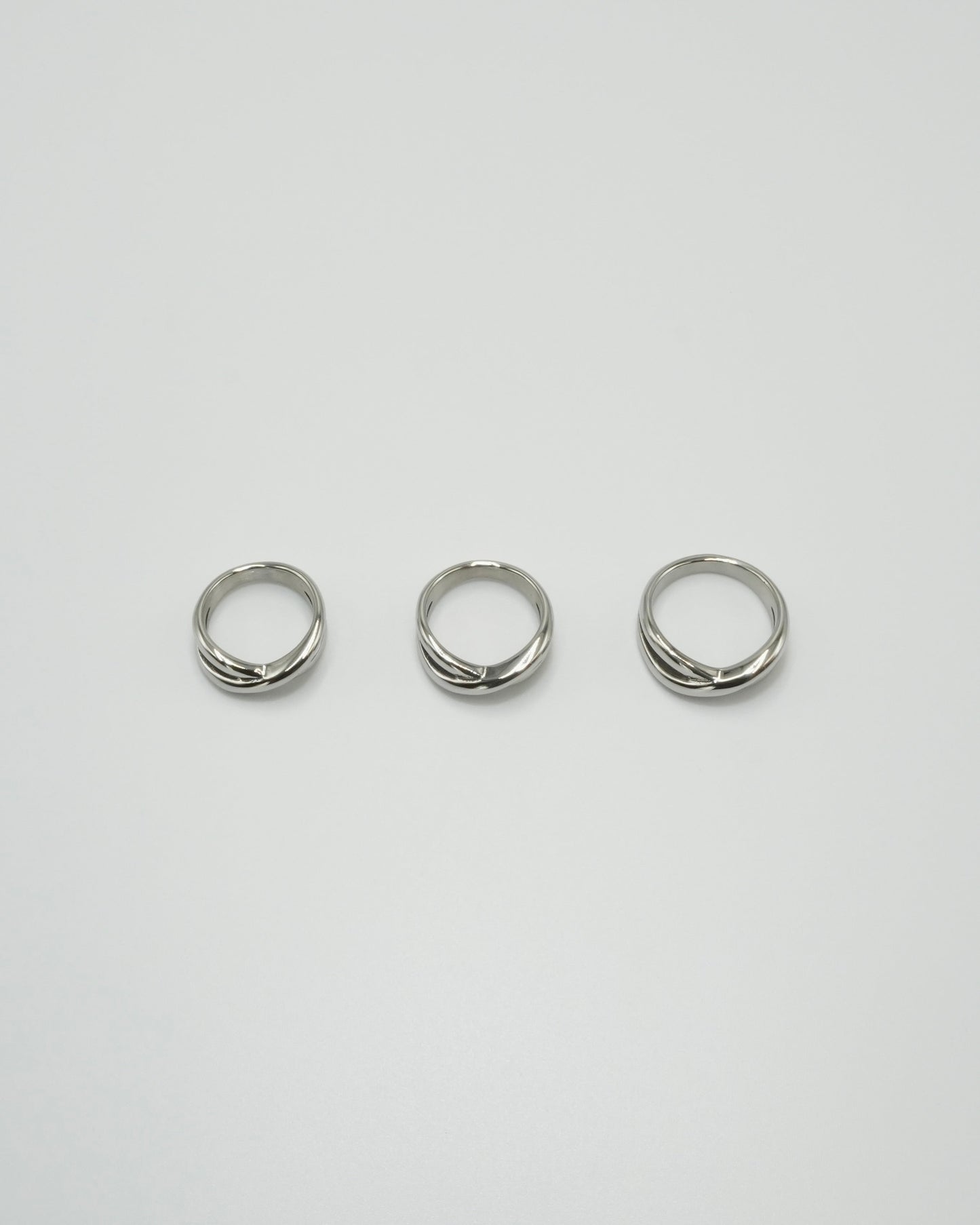 dual crossover stainless ring (stainless steel)