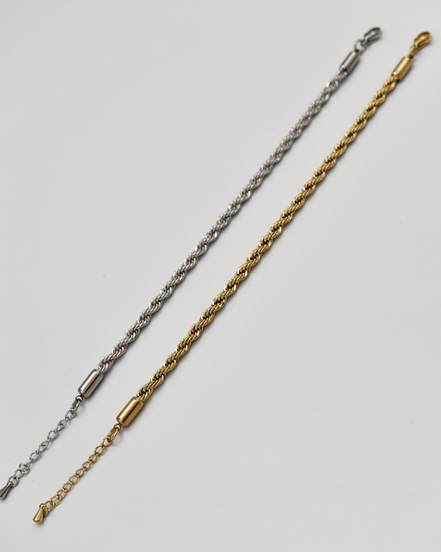 twisted rope stainless bracelet (stainless steel)