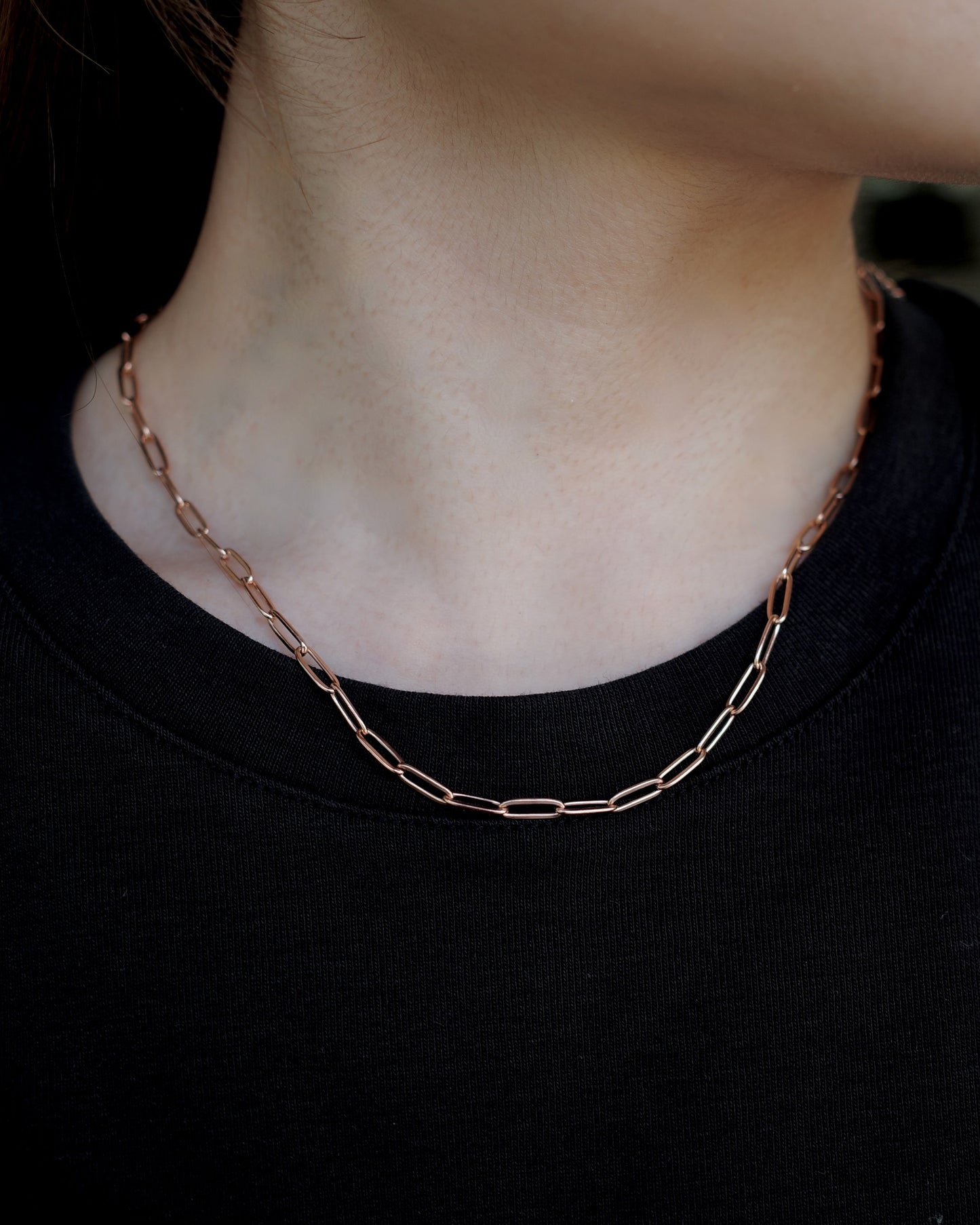 simple chain stainless necklace(stainless steel)