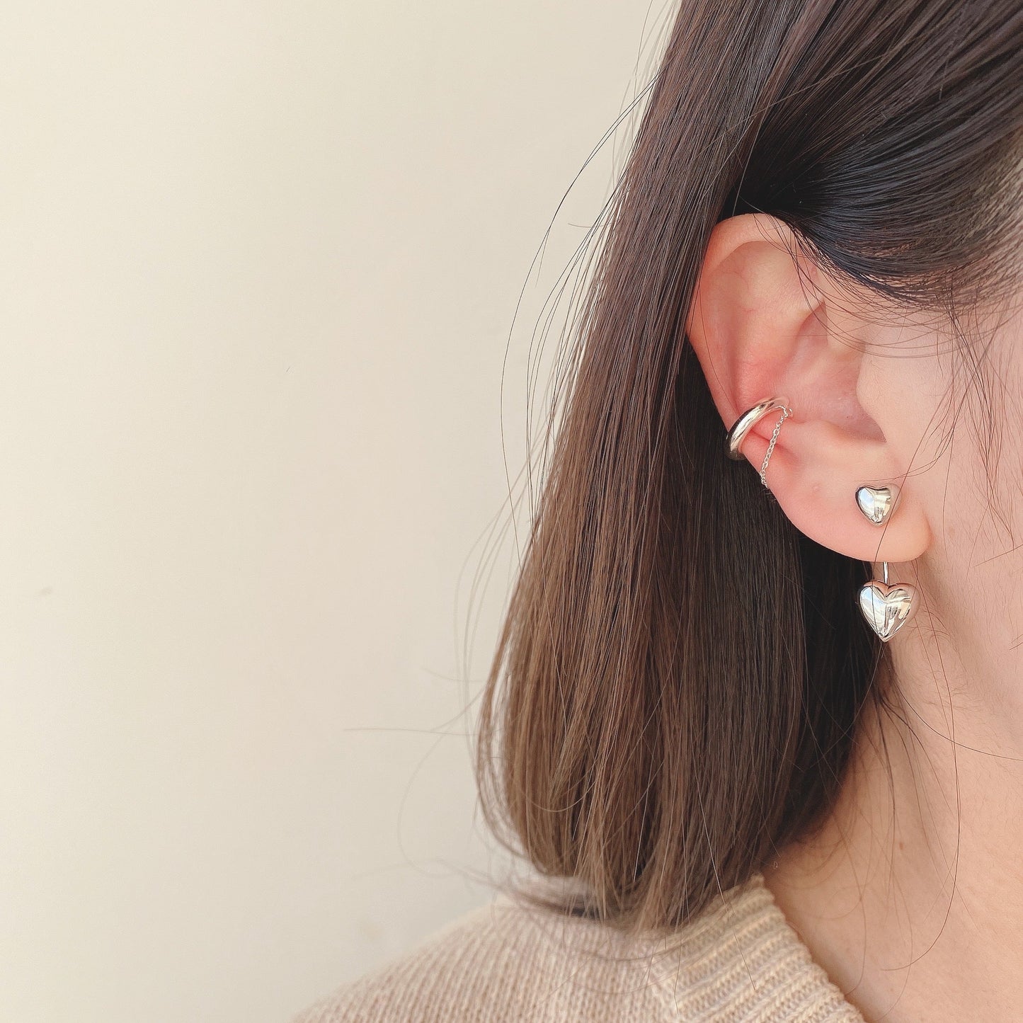 hanger heart 2way pierce