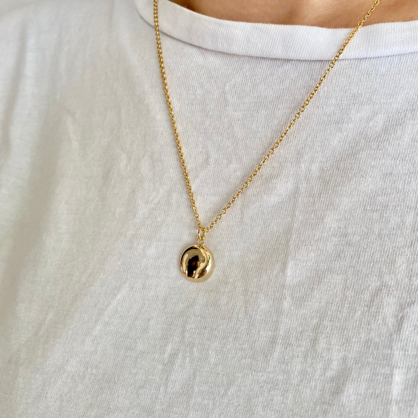 shiny swelling necklace