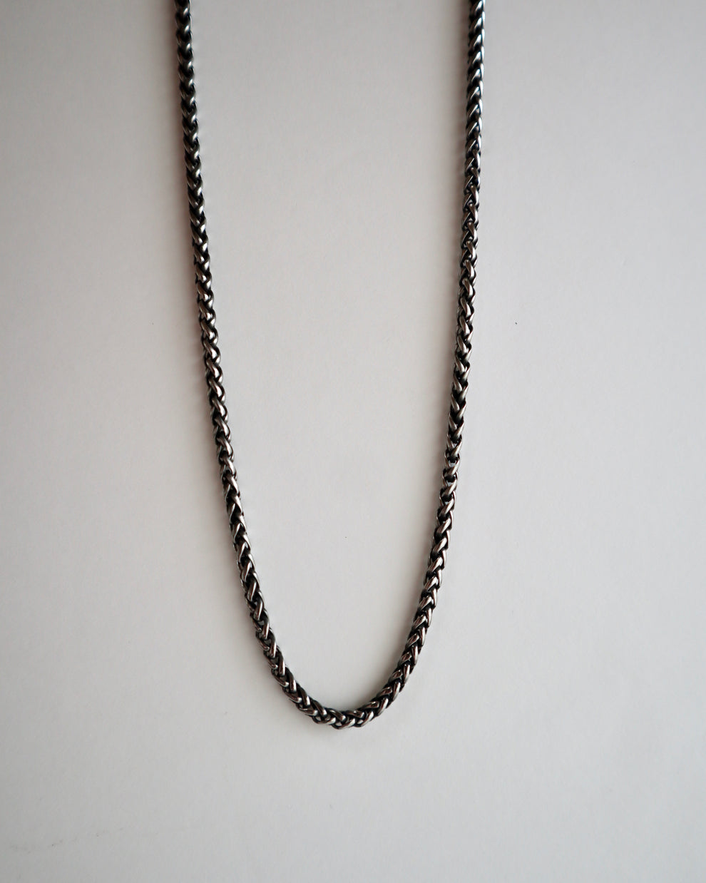 thick black stainless necklace（stainless steel）
