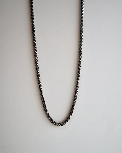 thick black stainless necklace（stainless steel）
