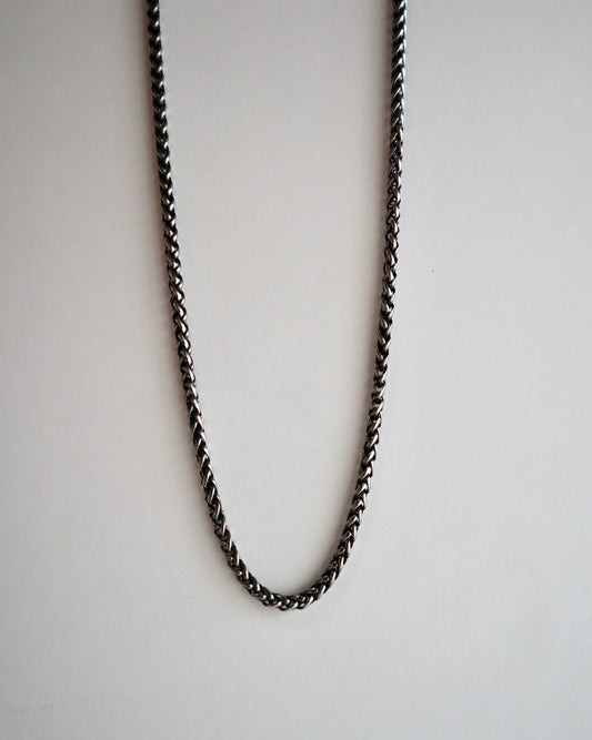 thick black stainless necklace（stainless steel）