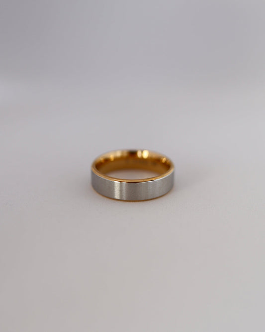 gold outline stainless ring（stainless steel）