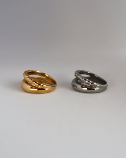 two line asymmetry stainless ring（stainless steel）