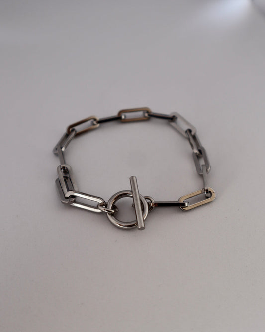 lock chain stainless bracelet（stainless steel）