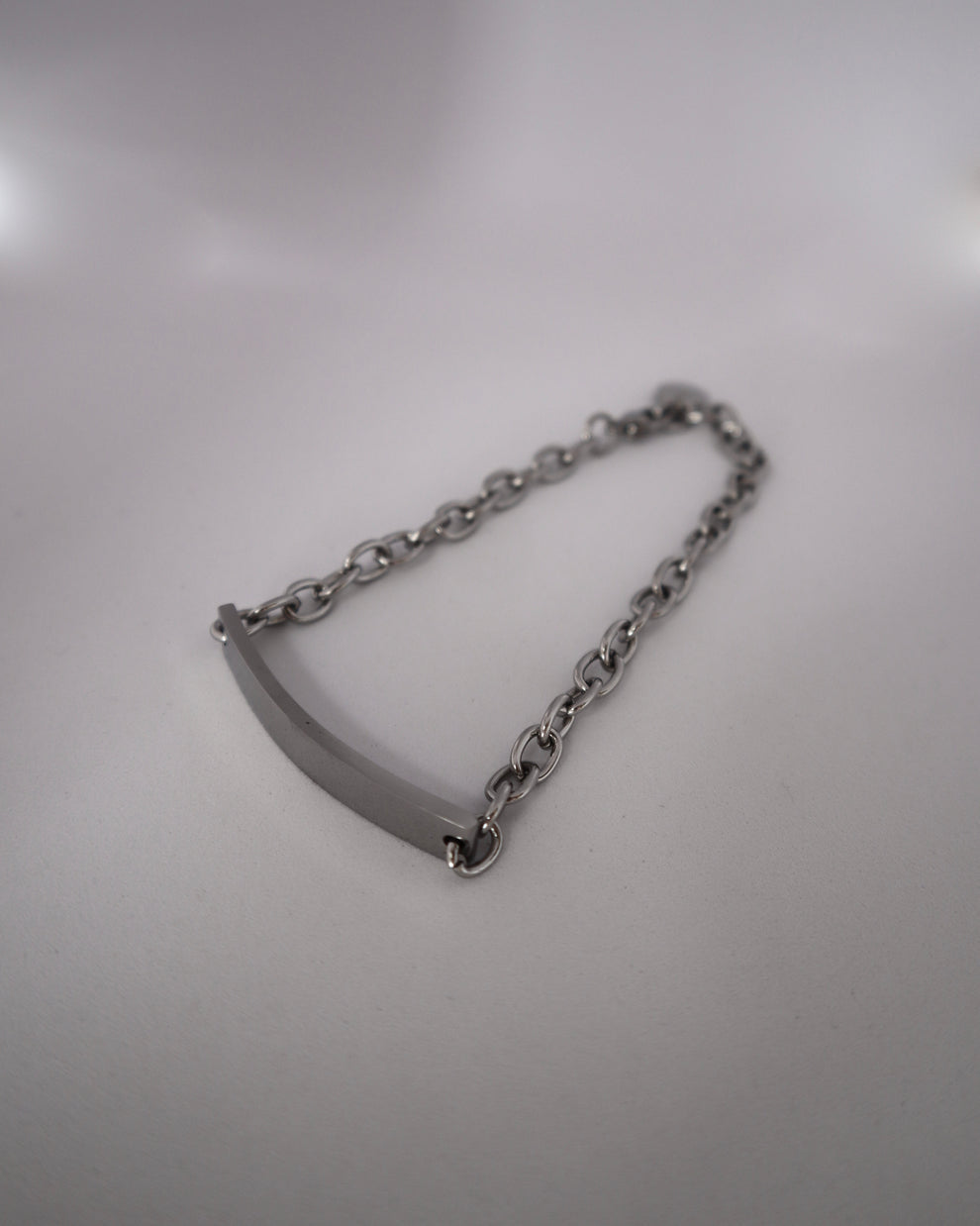 plate chain stainless bracelet（stainless steel）