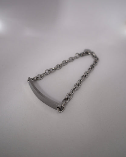 plate chain stainless bracelet（stainless steel）