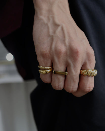 two line asymmetry stainless ring（stainless steel）