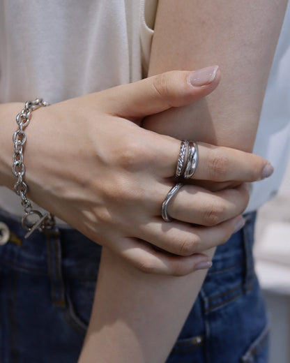 loose curved stainless ring（stainless steel）