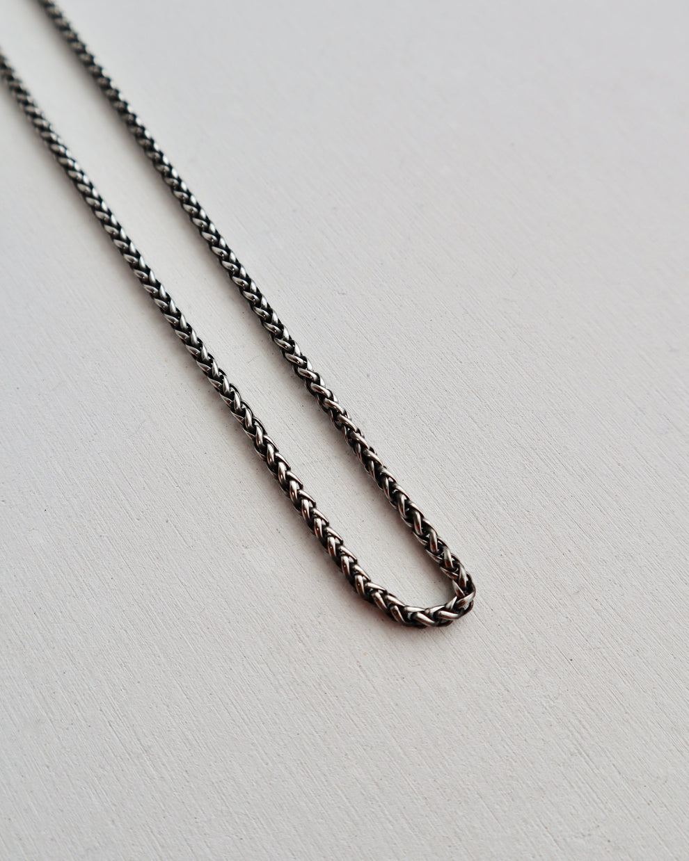 thick black stainless necklace（stainless steel）