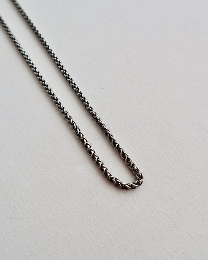 thick black stainless necklace（stainless steel）
