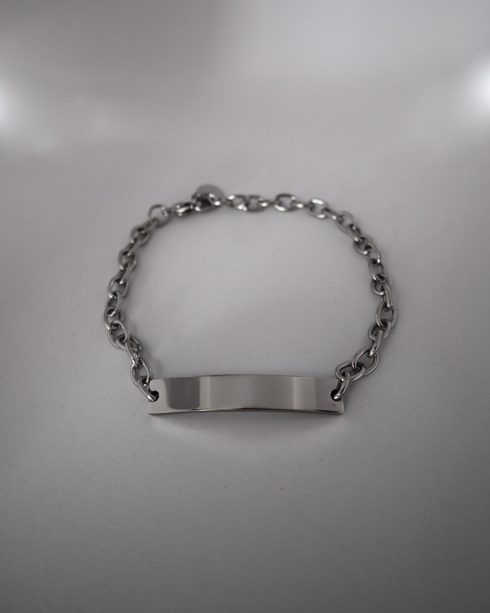 plate chain stainless bracelet（stainless steel）