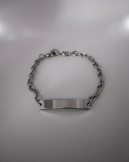 plate chain stainless bracelet（stainless steel）
