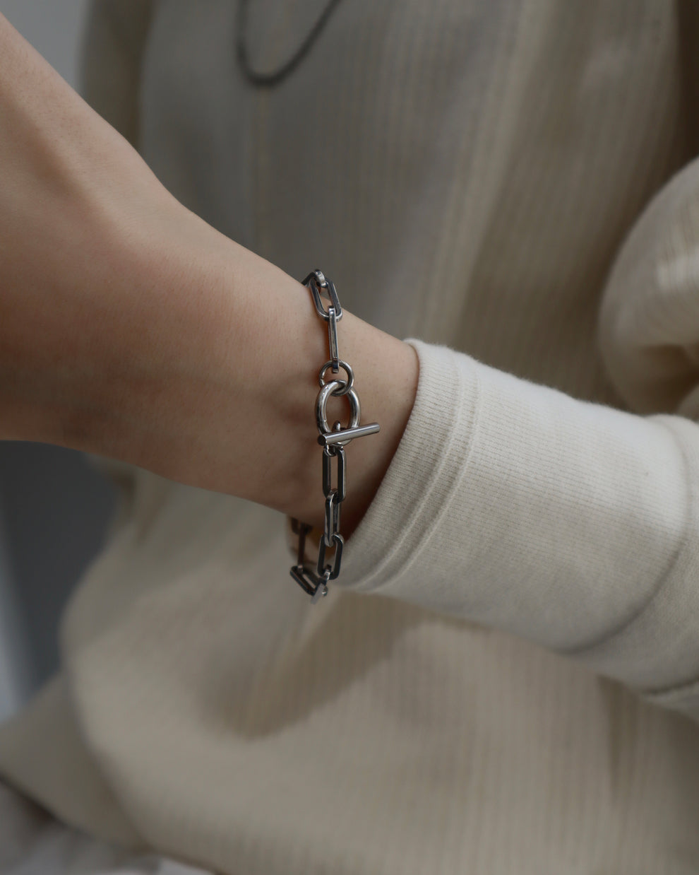 lock chain stainless bracelet（stainless steel）
