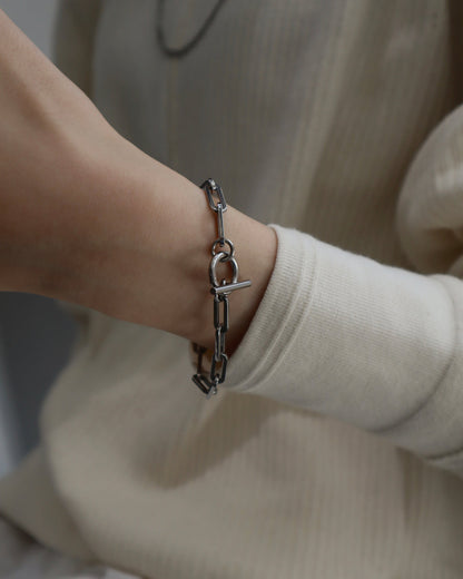 lock chain stainless bracelet（stainless steel）