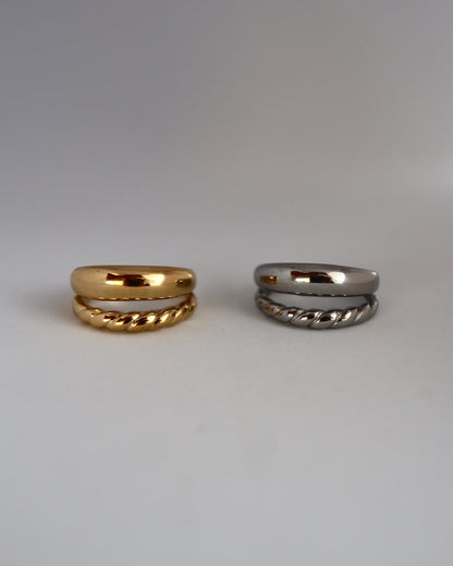 two line asymmetry stainless ring（stainless steel）