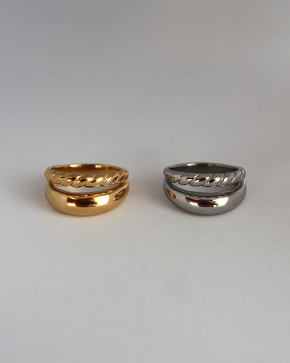 two line asymmetry stainless ring（stainless steel）