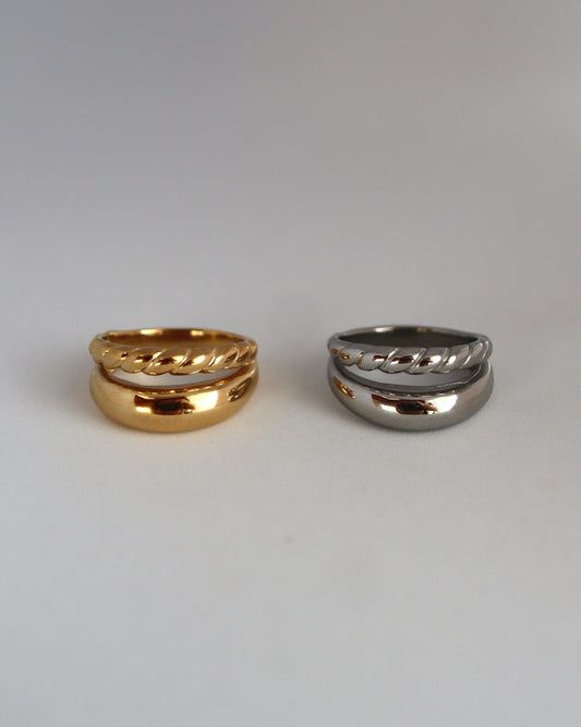 two line asymmetry stainless ring（stainless steel）