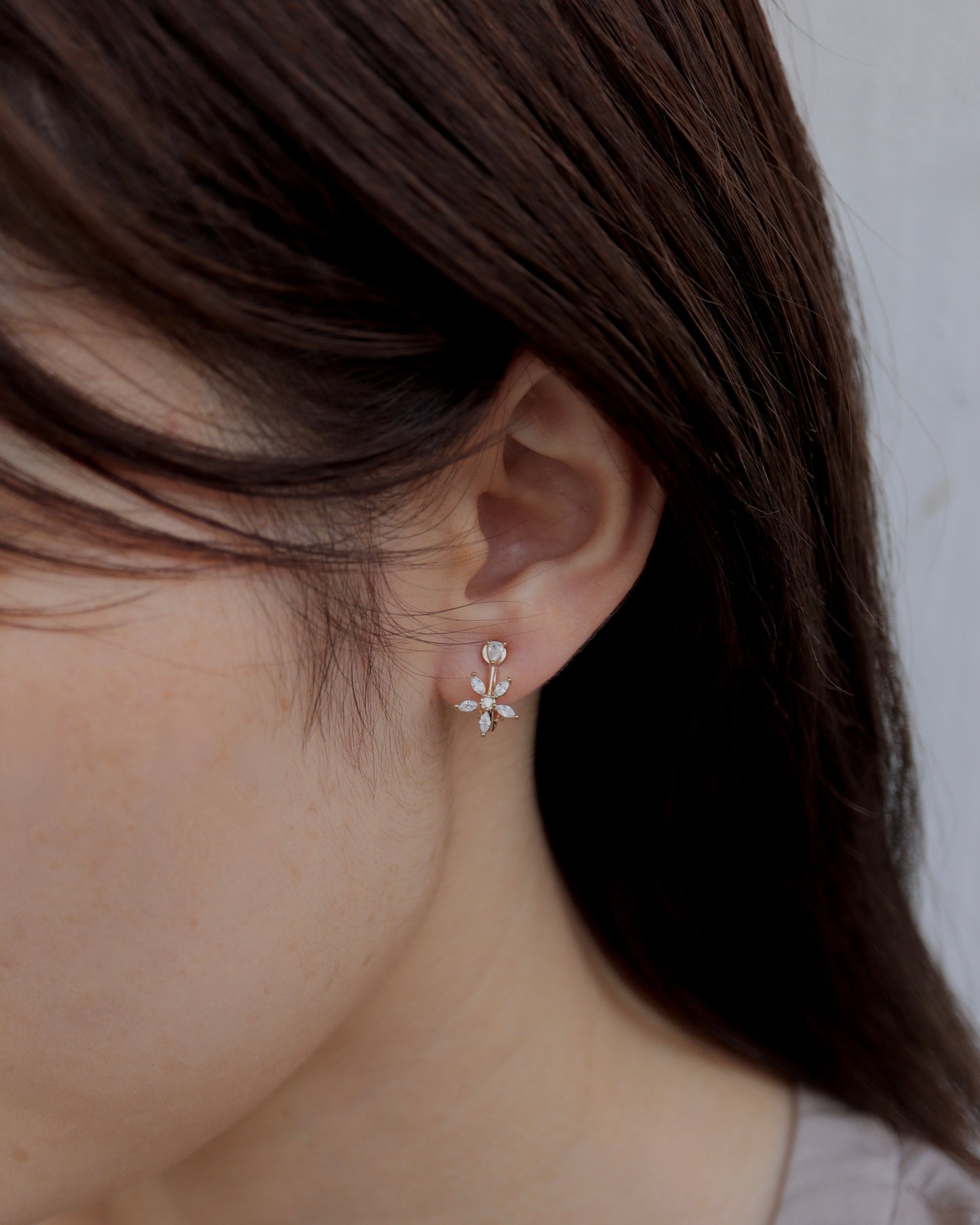 zir fleur pierce & earring