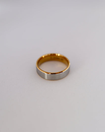 gold outline stainless ring（stainless steel）