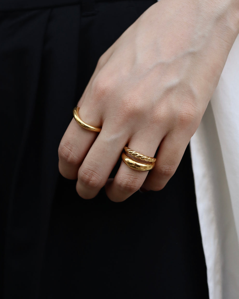 two line asymmetry stainless ring（stainless steel）