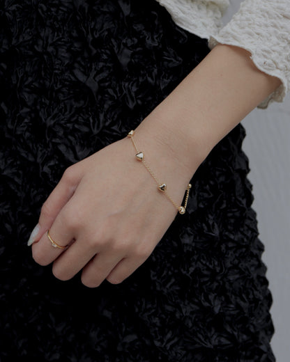 heart chain bracelet