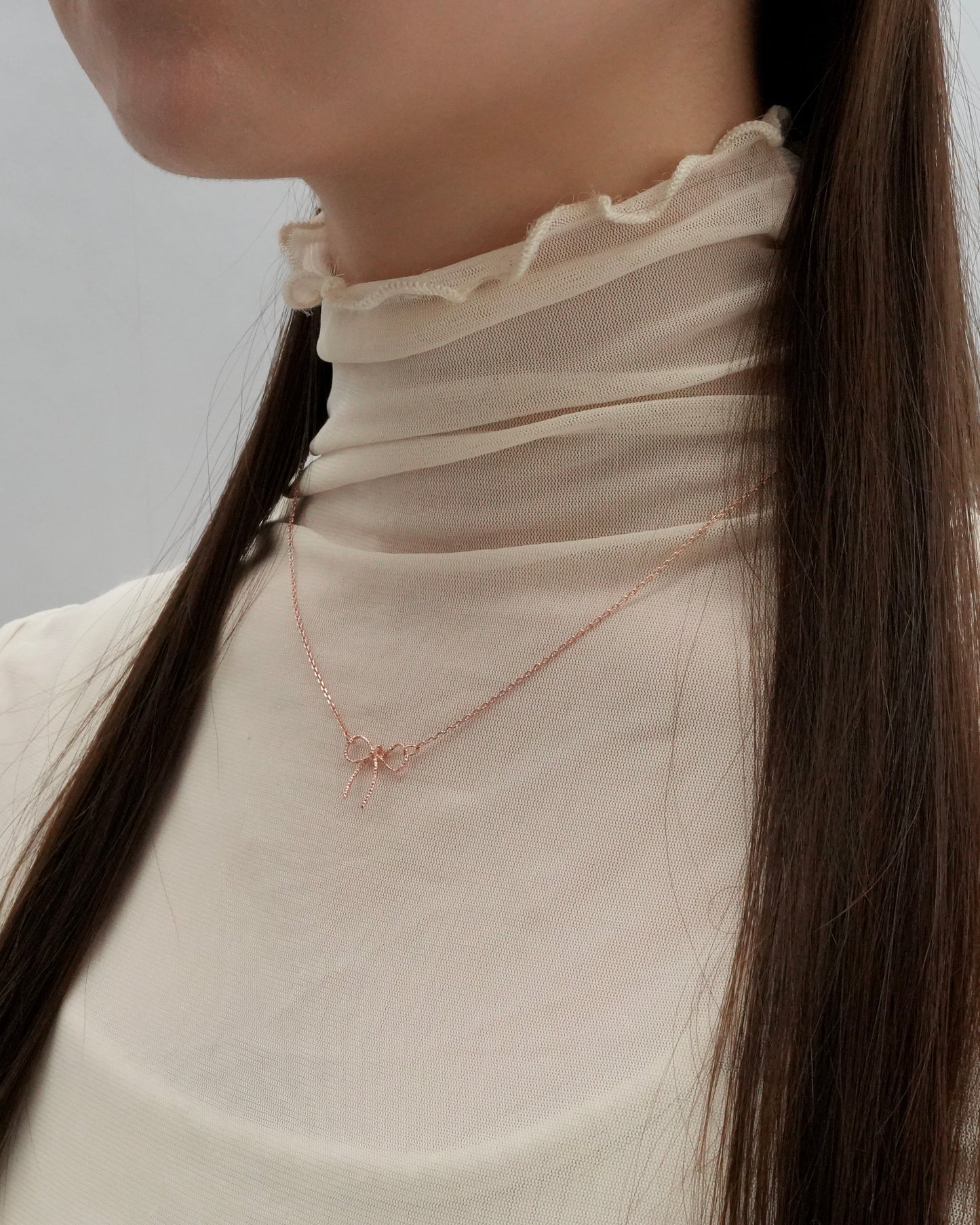 rope ribbon necklace