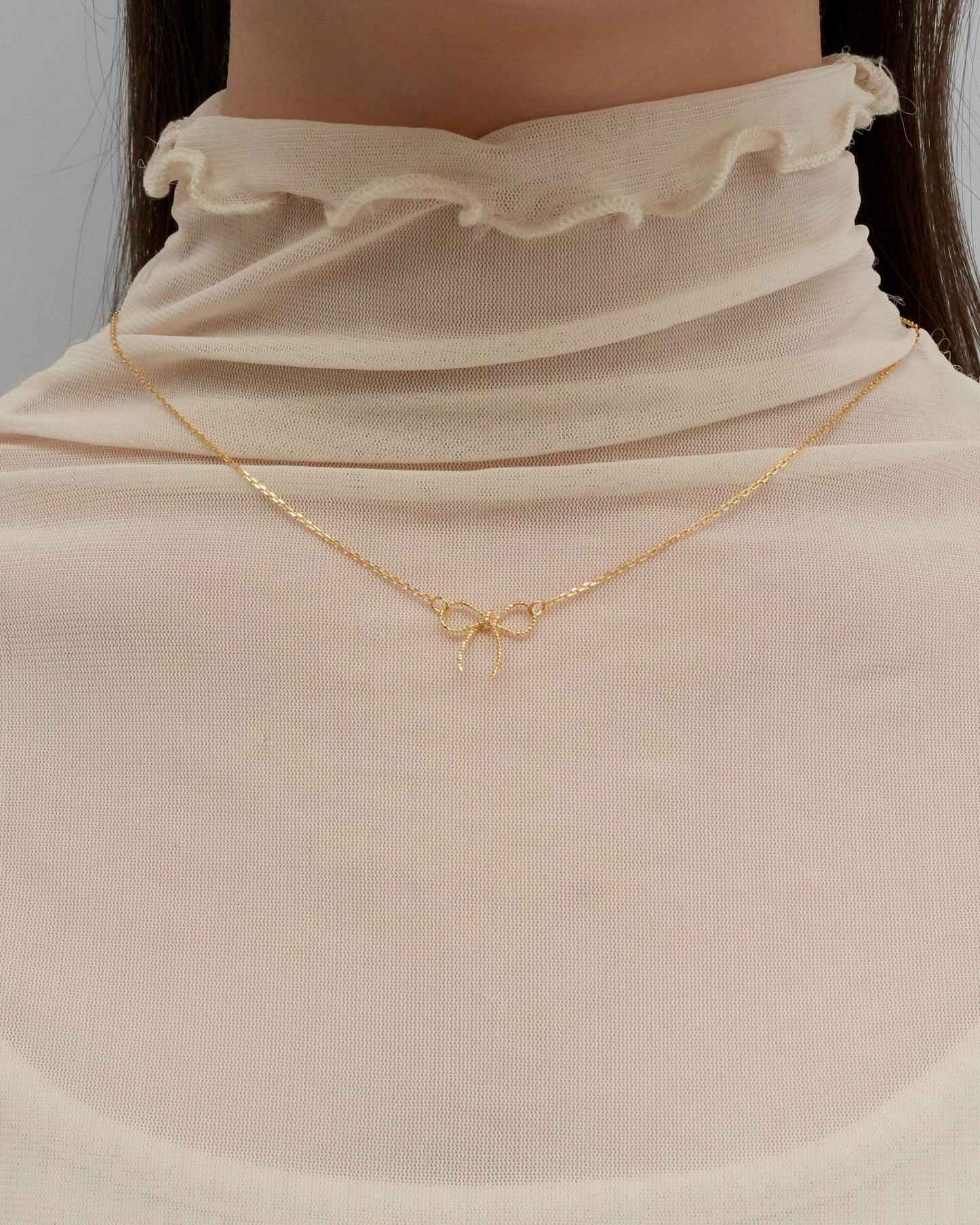 rope ribbon necklace