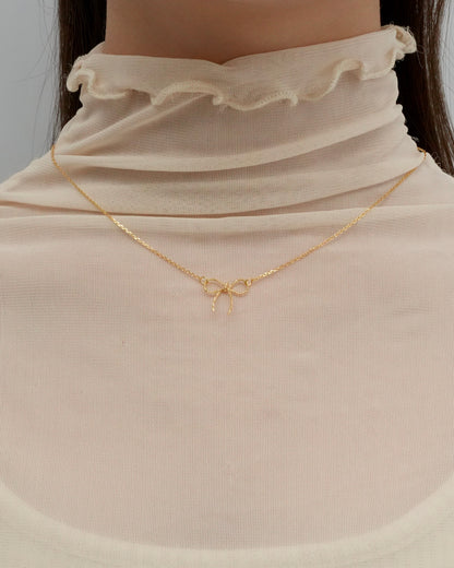 rope ribbon necklace