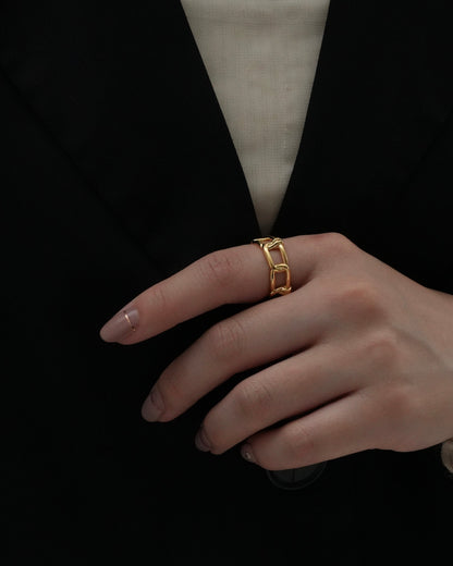 twist chain nuit ring