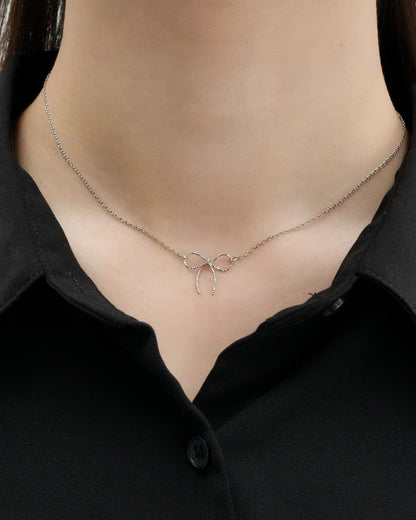 rope ribbon necklace