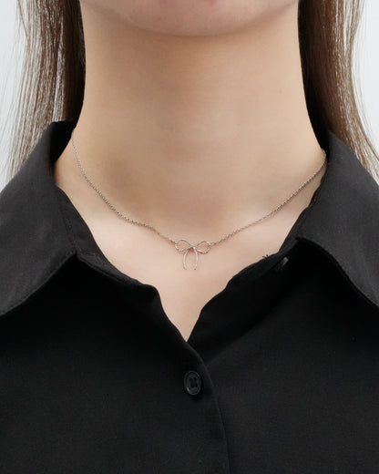 rope ribbon necklace