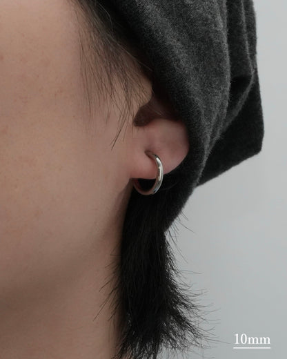 minimal hoop stainless earring (stainless steel)