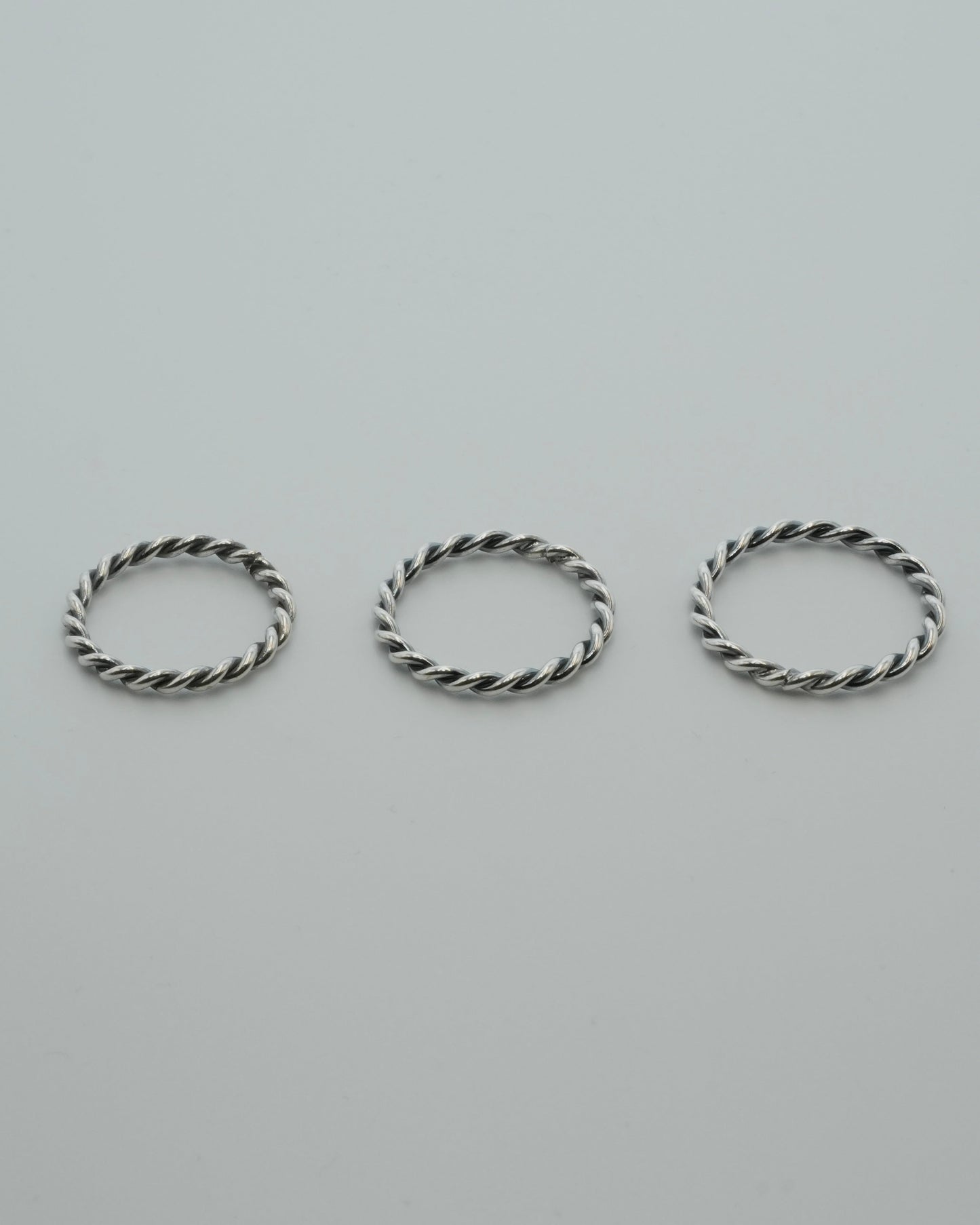twisted rope ring (silver925)