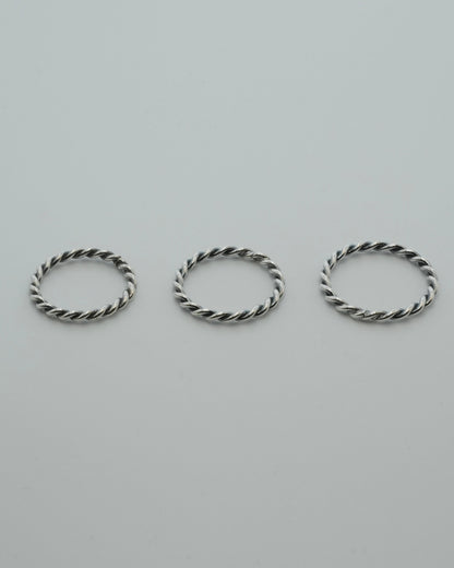 twisted rope ring (silver925)