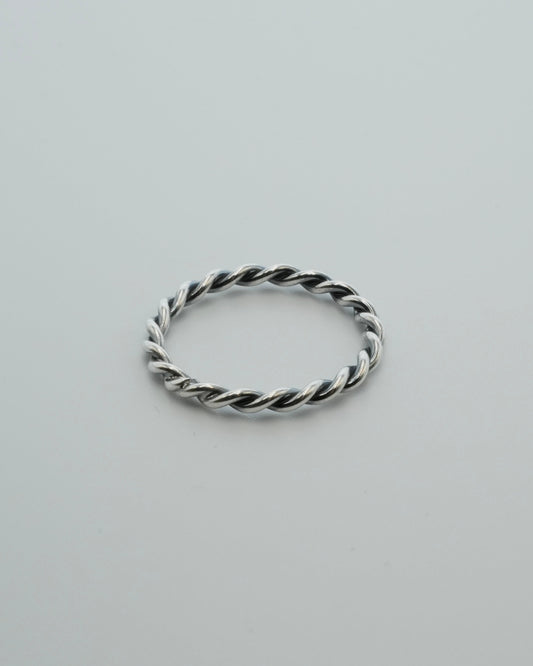 twisted rope ring (silver925)