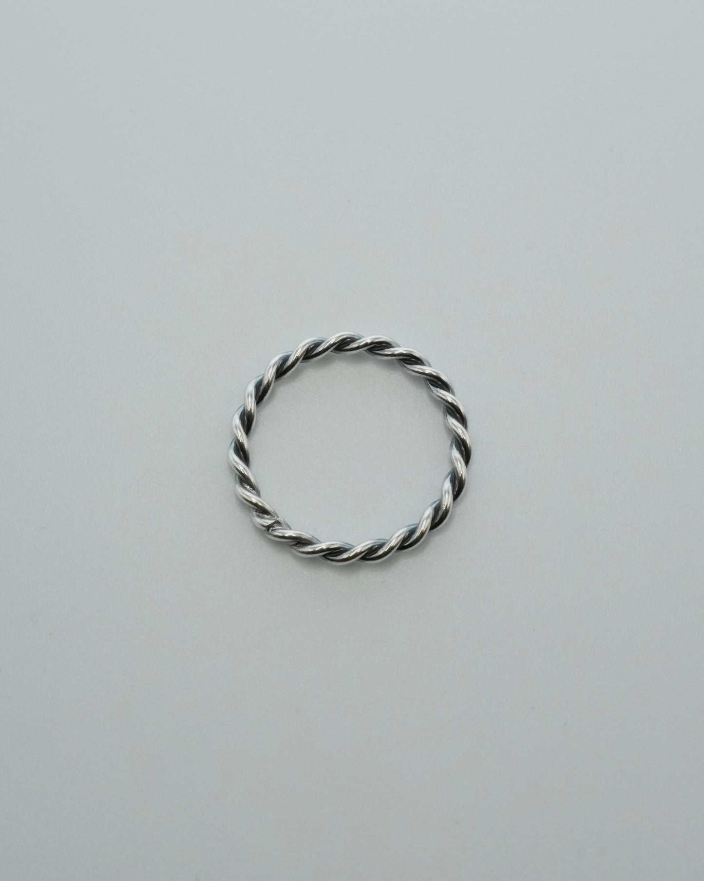 twisted rope ring (silver925)