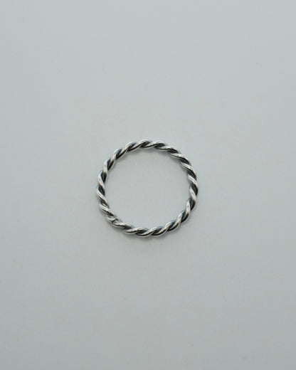 twisted rope ring (silver925)