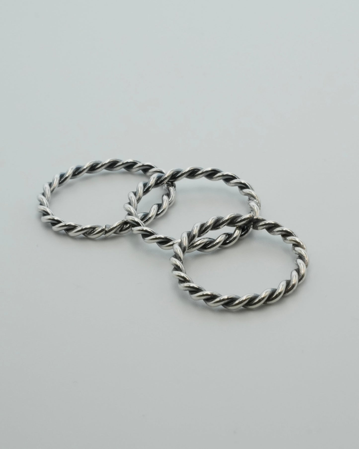 twisted rope ring (silver925)