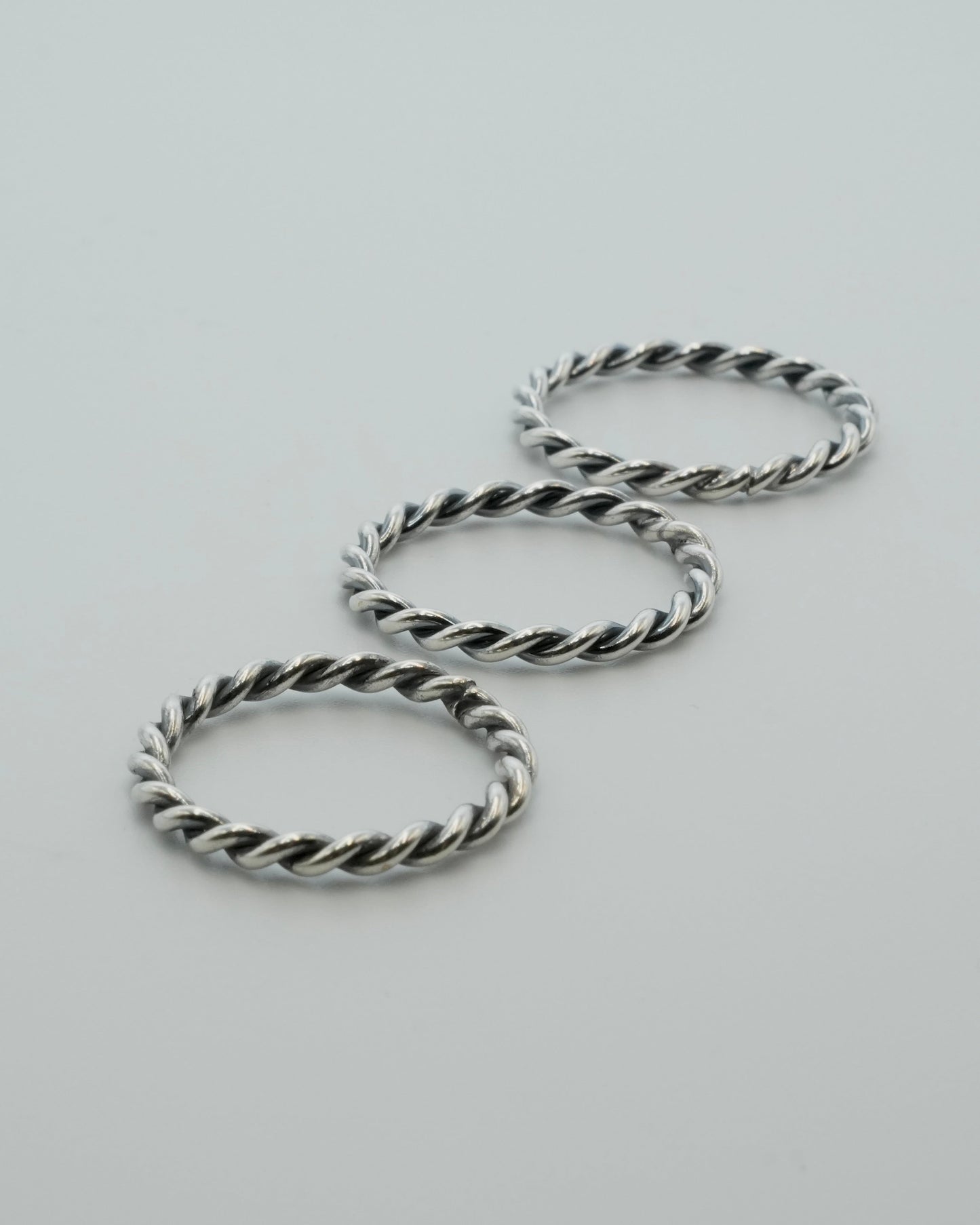 twisted rope ring (silver925)