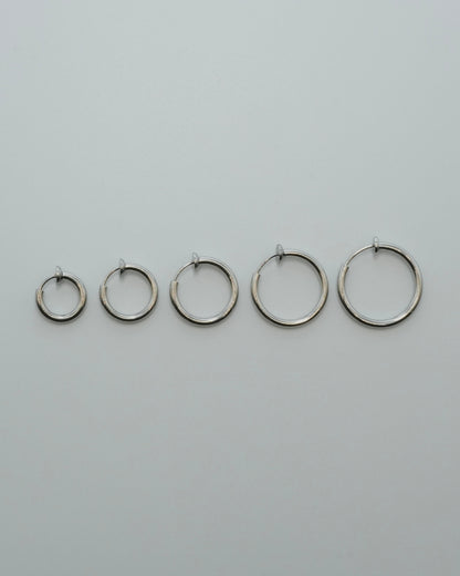 minimal hoop stainless earring (stainless steel)