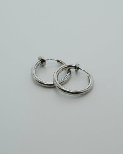 minimal hoop stainless earring (stainless steel)