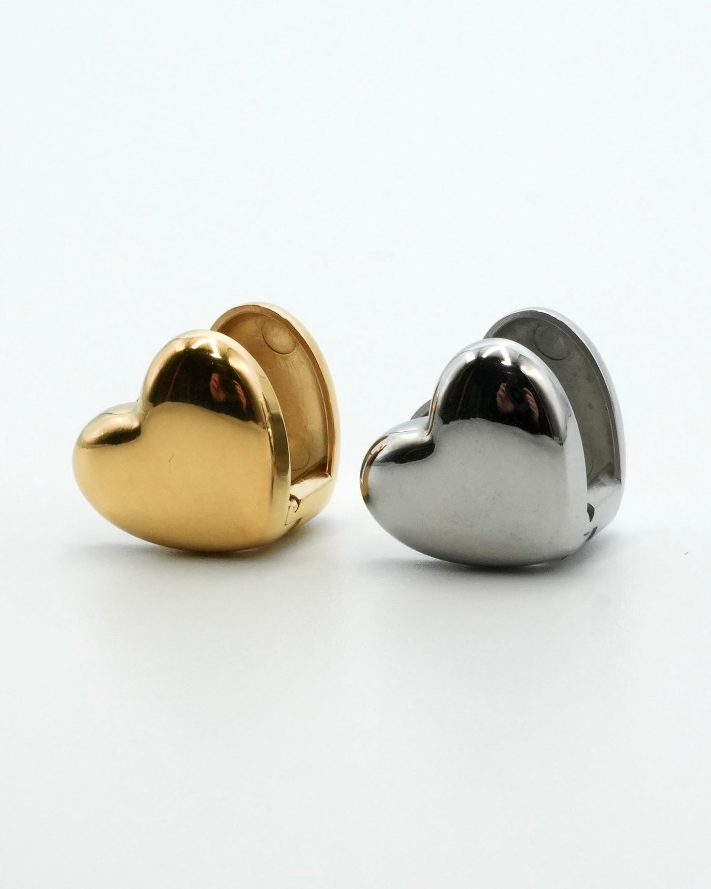 heart clip stainless pierce (stainless steel)
