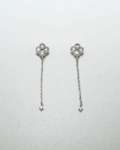 clover chain magnetic earring