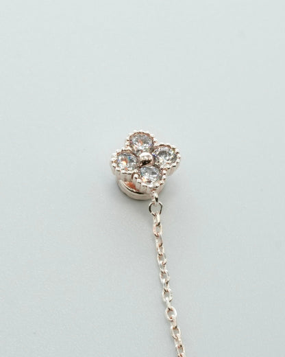 clover chain magnetic earring