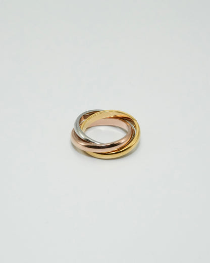 triple union stainless ring