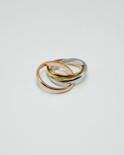 triple union stainless ring
